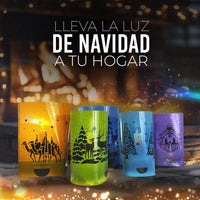 Faroles Navideños (12 UNIDADES, 6 CUADRADOS-6 REDONDOS)+ 1 PAQUETE DE VELAS COMO OBSEQUIO